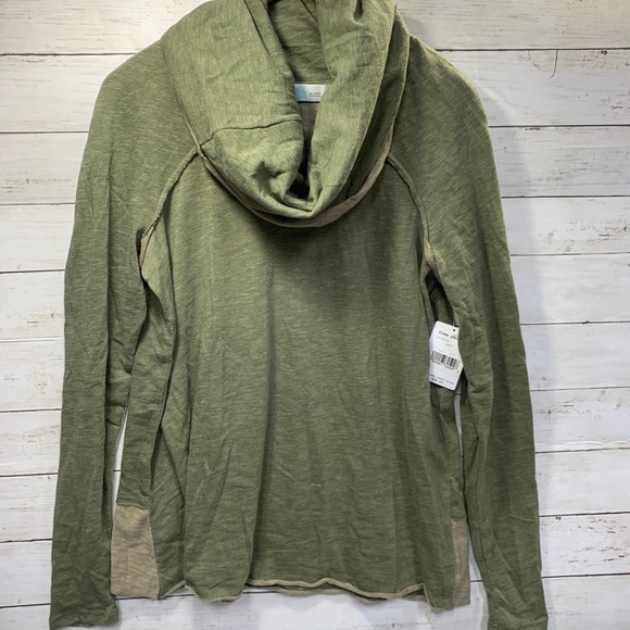 Free People Tops - New! Free People Green Beach Cocoon Cowlneck